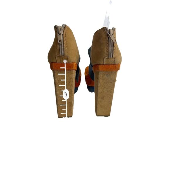 jeffrey campbell dressen colorblock platform heels size 7 - Picture 10 of 12